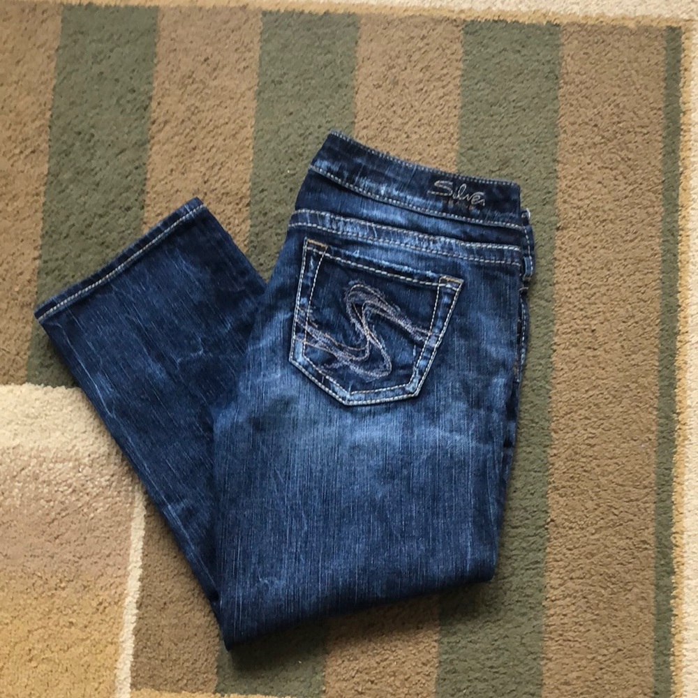 Silver AIKO capri size W29